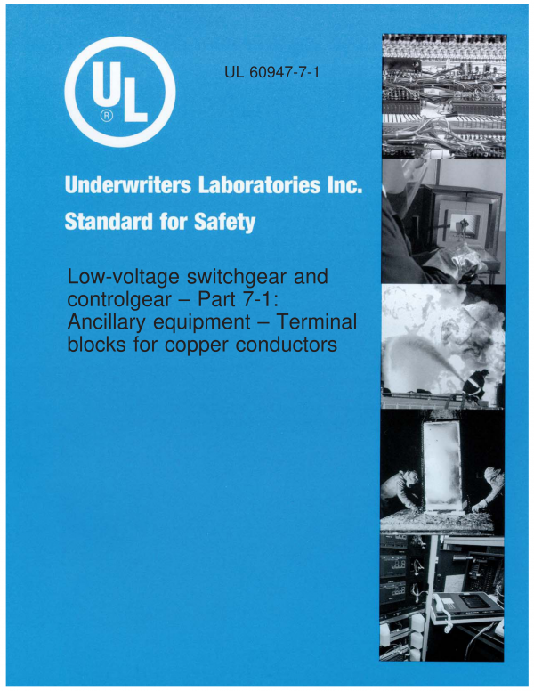 UL 60947-7-1 PDF UL 60947-7-1 PDF